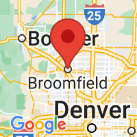 Map of Broomfield CO US